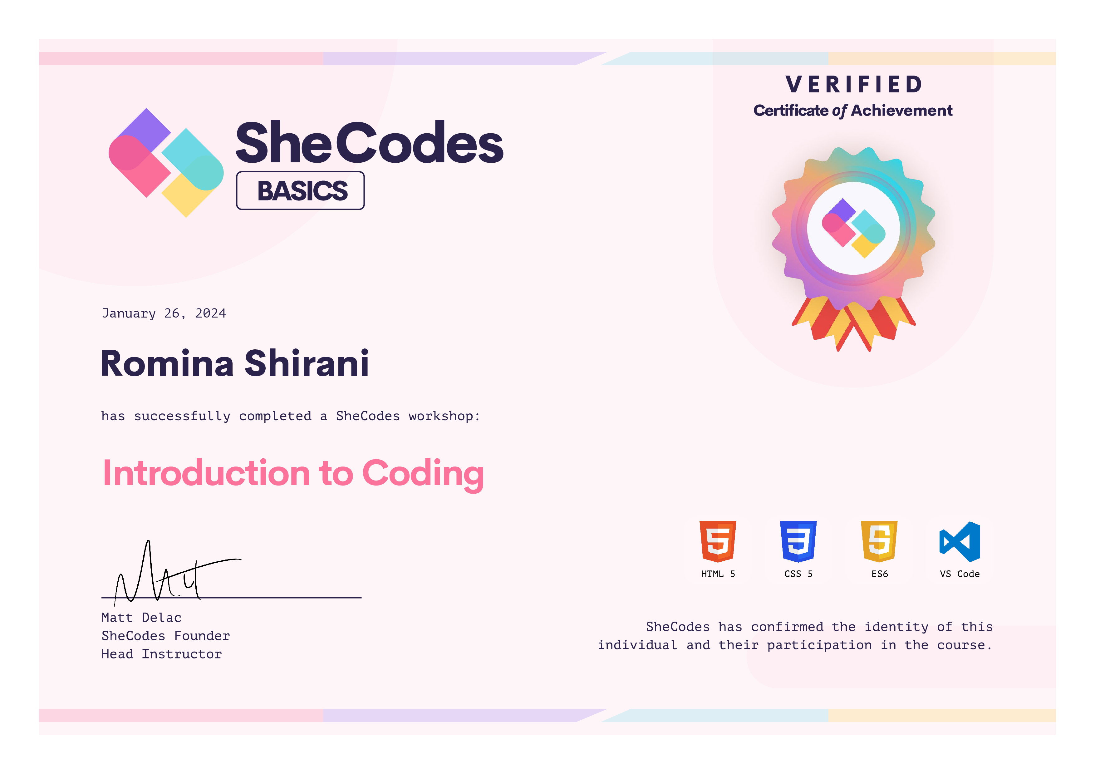 SheCodes Basics